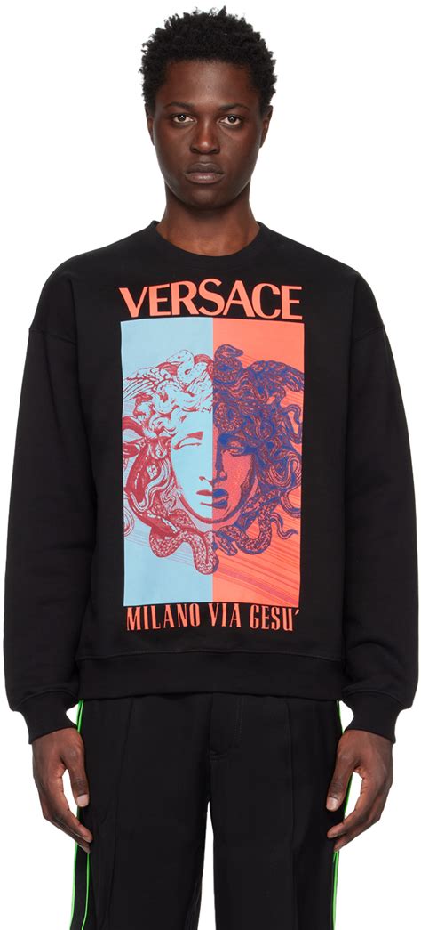 Versace: Black Medusa Sweatshirt 